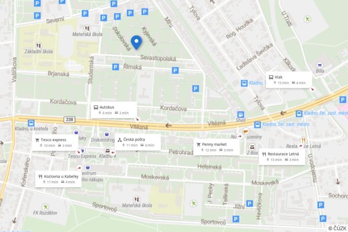 Pronájem, Byt 1+1, Kladno