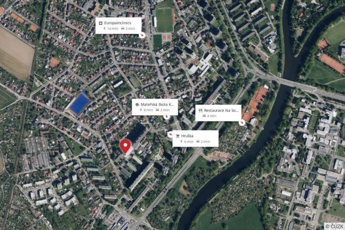 Pronájem, Byt 1+kk, Hradec Králové