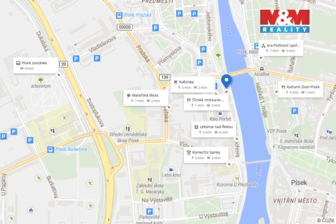 Pronájem, Obchod a služby, Písek