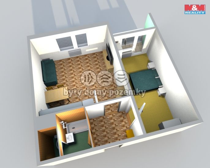 Pronájem, Byt 1+1, Česká Lípa