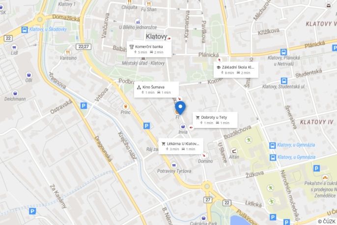 Pronájem, Byt 2+kk, Klatovy