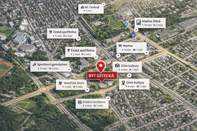 Prodej, Byt 3+1, Kladno