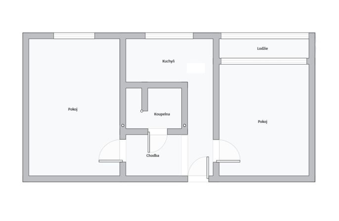 Pronájem, Byt 2+1, Chomutov