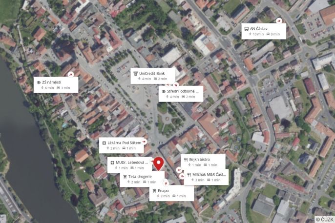 Pronájem, Obchod a služby, Čáslav