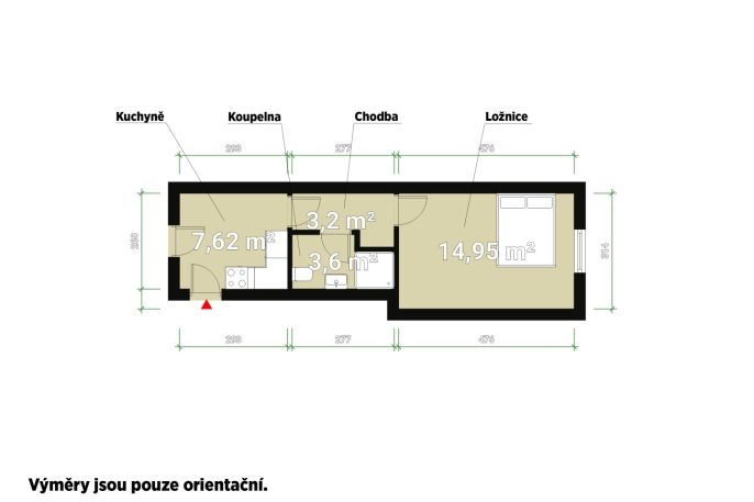 Prodej, Byt 1+kk, Praha