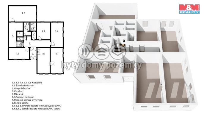Pronájem, Kancelářský prostor, Kladno