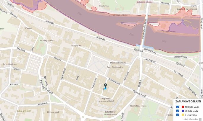 Pronájem, Byt 1+kk, Kolín