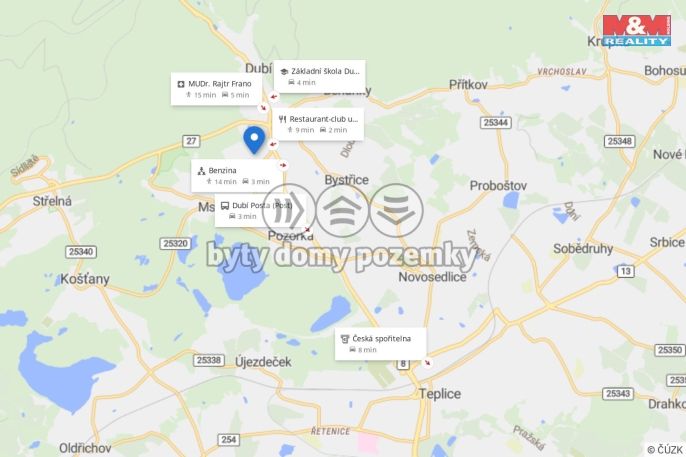 Prodej, Pozemek k bydlení, Dubí