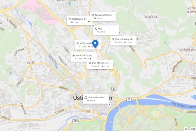 Pronájem, Byt 3+1, Ústí nad Labem