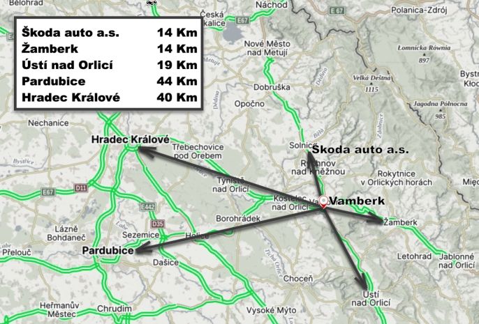 Prodej, Komerční pozemky, Vamberk