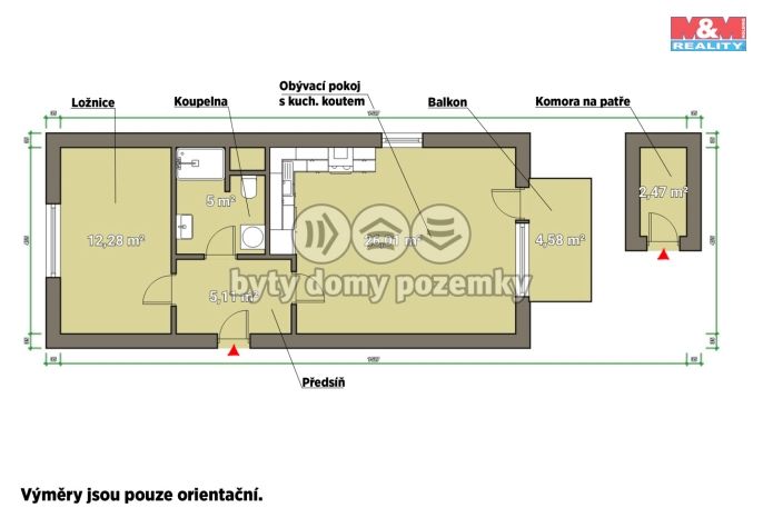 Pronájem, Byt 2+kk, Plzeň