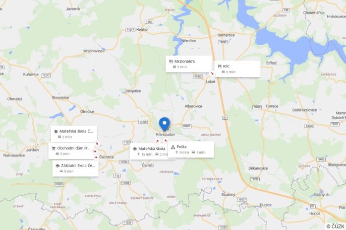 Prodej, Pozemek k bydlení, Křivsoudov
