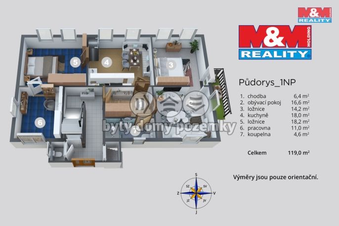 Prodej, Byt 4+1, Děčín