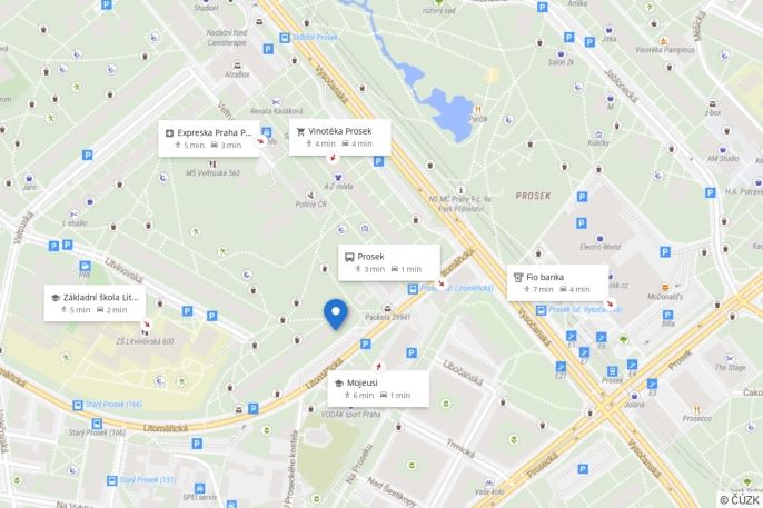 Pronájem, Byt 2+kk, Praha