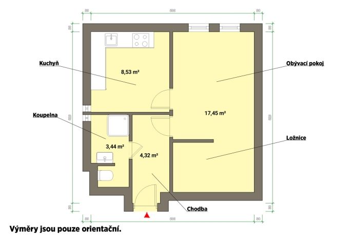 Pronájem, Byt 1+1, Mariánské Lázně