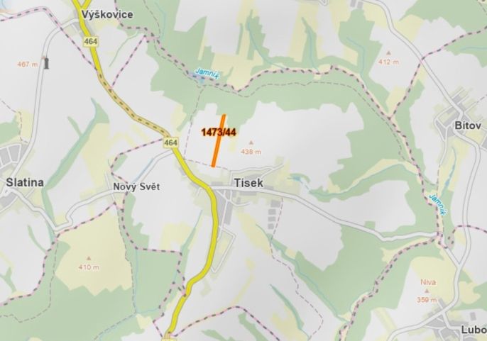 Prodej, Pole, Tísek