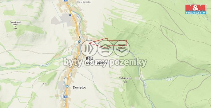 Prodej, Pozemek k bydlení, Bělá pod Pradědem