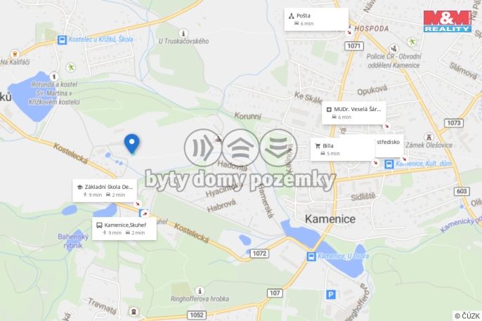 Prodej, Pozemek k bydlení, Kamenice