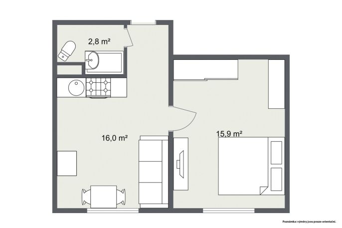 Prodej, Byt 1+1, Sokolov