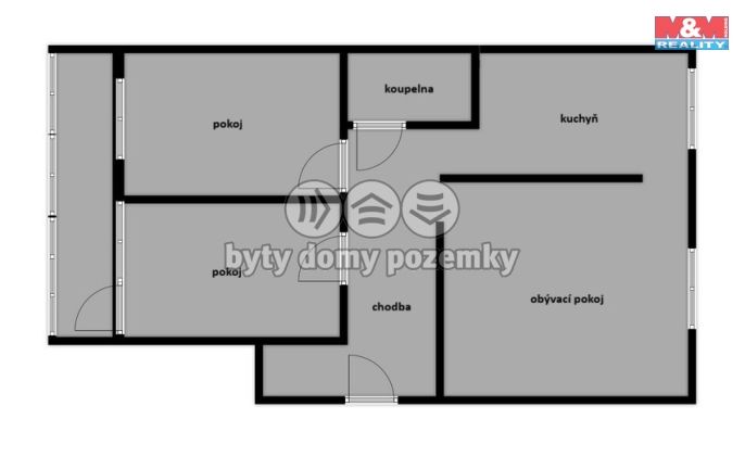 Prodej, Byt 3+1, Most