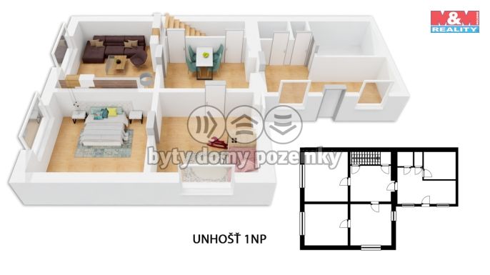 Prodej, Rodinný dům, Unhošť