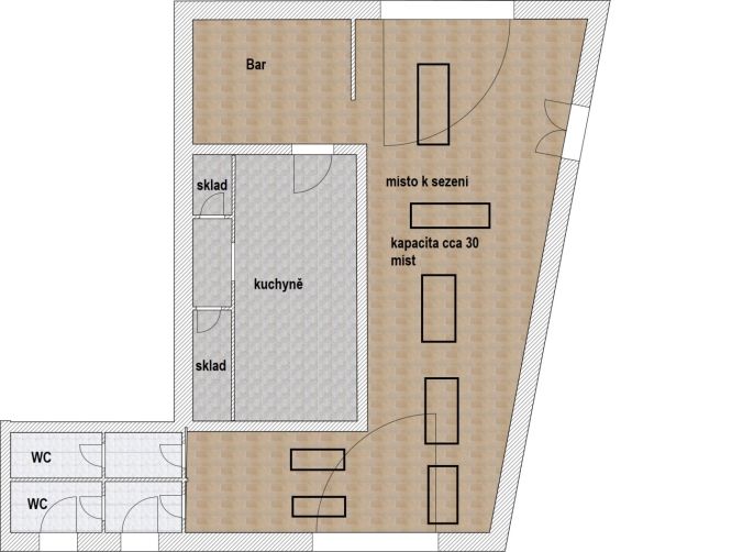 Pronájem, Restaurace, stravování, Praha