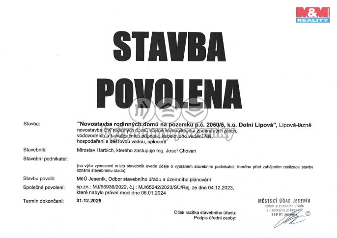 Prodej, Pozemek k bydlení, Lipová-lázně