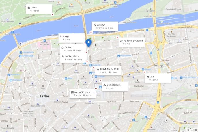 Pronájem, Byt 2+kk, Praha