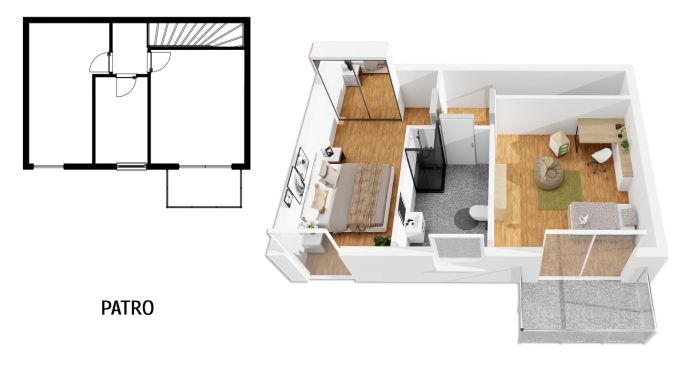 Prodej, Byt 3+kk, Klínec
