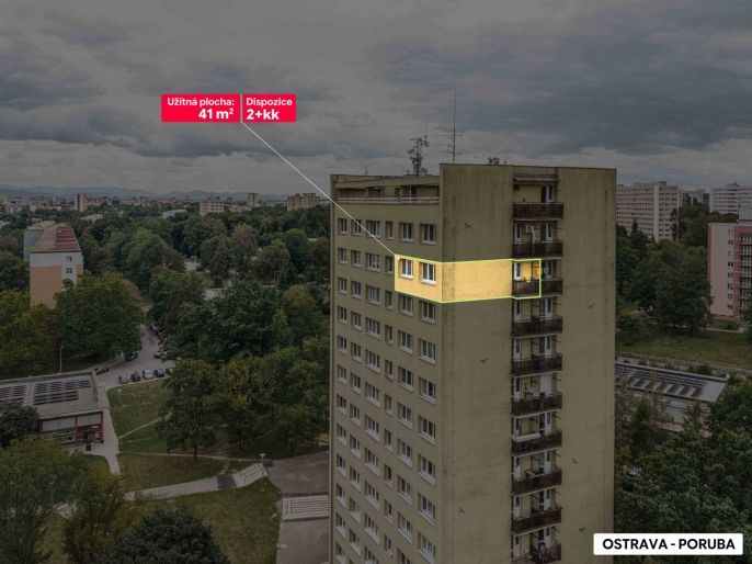 Prodej, Byt 2+kk, Ostrava