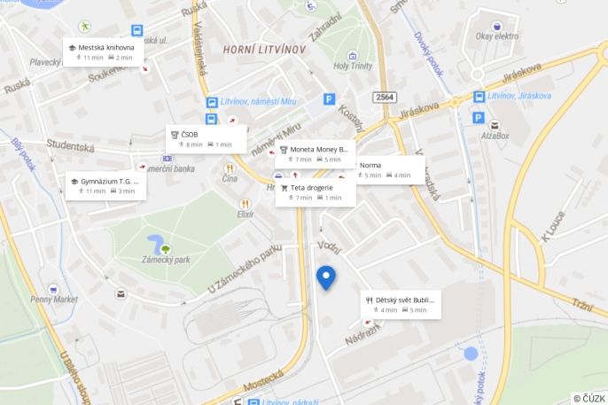 Pronájem, Byt 1+kk, Litvínov