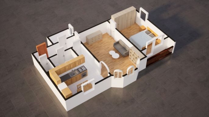 Pronájem, Byt 2+1, Kosmonosy