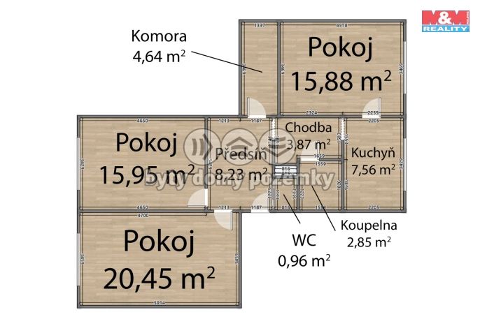Prodej, Byt 3+1, Toužim