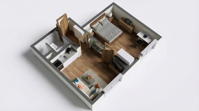 Prodej, Byt 1+1, Jirkov