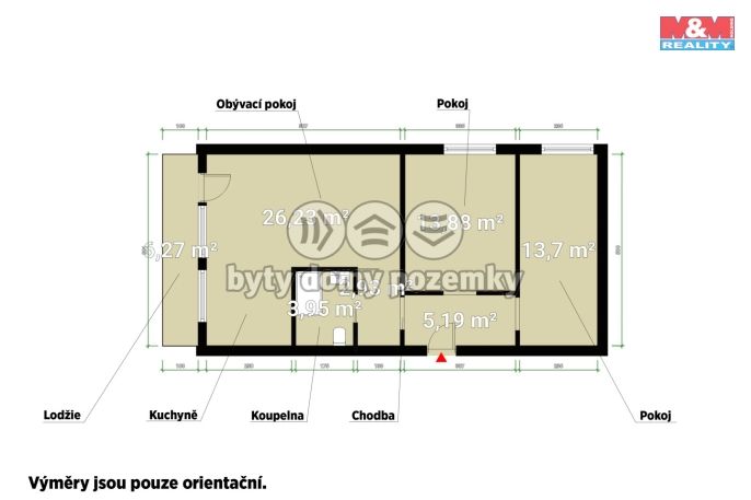 Pronájem, Byt 3+kk, Praha