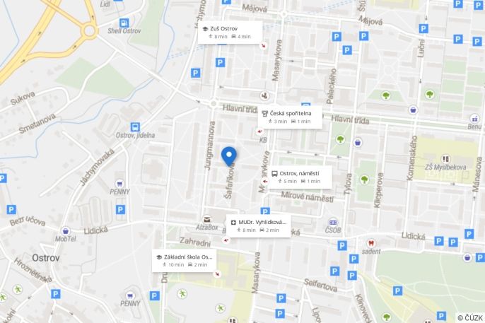 Pronájem, Byt 2+1, Ostrov