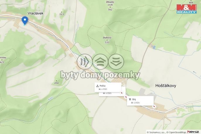 Prodej, Pozemek k bydlení, Hošťálkovy