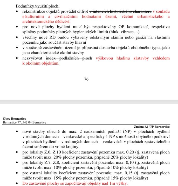 Prodej, Pozemek k bydlení, Bernartice