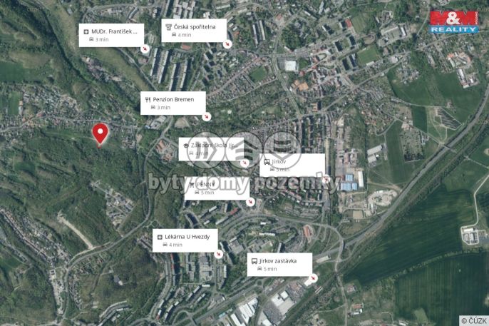 Prodej, Pozemek k bydlení, Jirkov