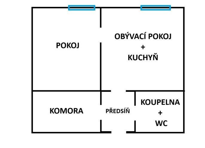 Pronájem, Byt 2+kk, Ostrava