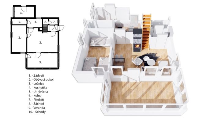 Prodej, Chata, Kamenný Přívoz