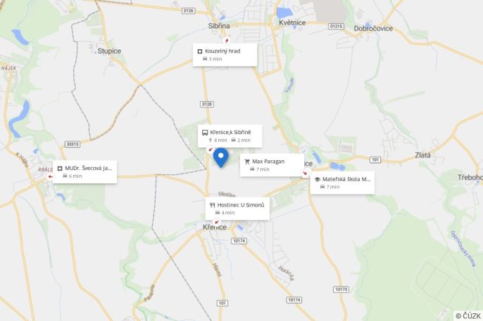 Prodej, Pozemek k bydlení, Křenice
