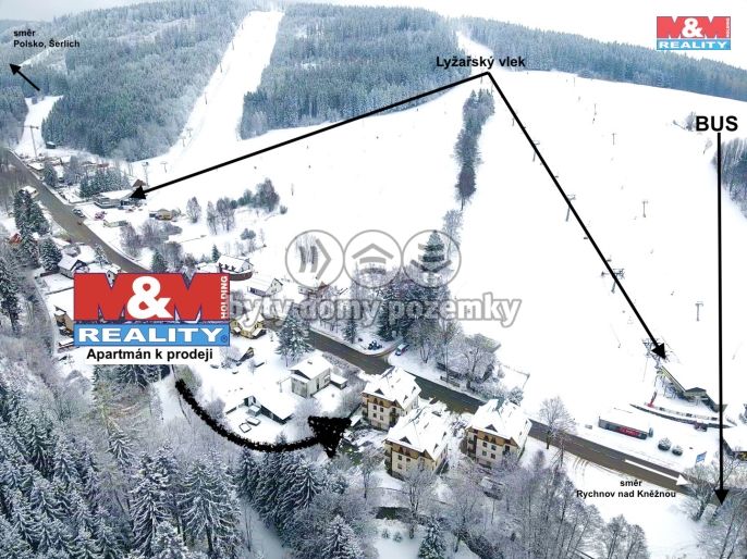 Prodej, Byt 1+1, Deštné v Orlických horách