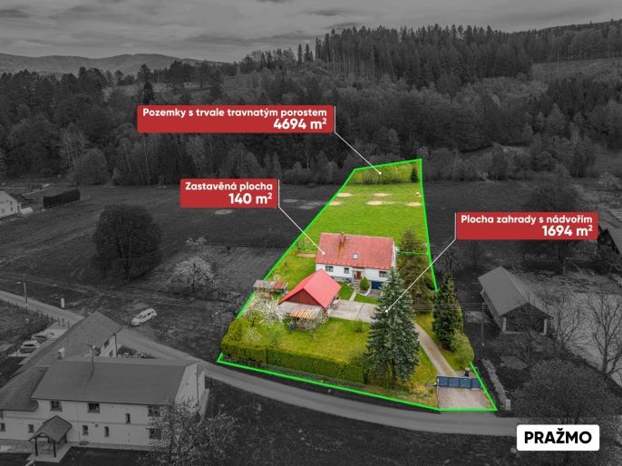 Prodej, Rodinný dům, Pražmo
