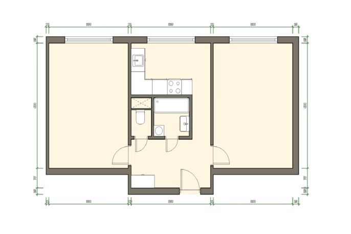 Pronájem, Byt 2+1, Praha