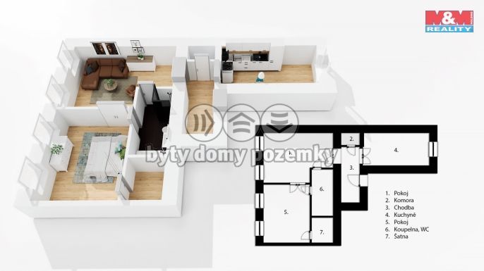 Prodej, Byt 2+1, Praha