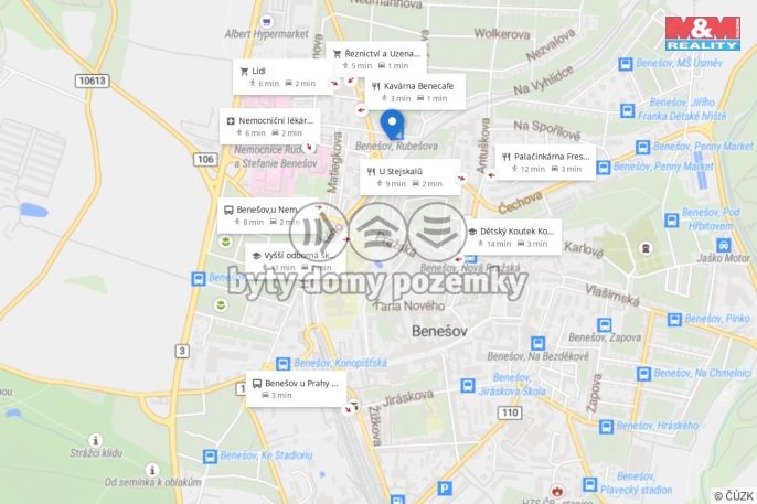 Pronájem, Byt 2+kk, Benešov