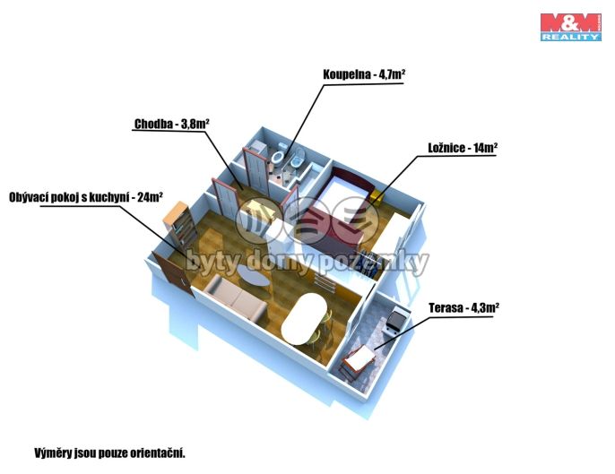 Prodej, Byt 2+kk, Janovice nad Úhlavou