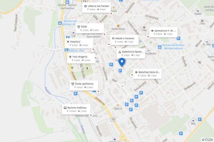 Pronájem, Byt 2+1, Rychnov nad Kněžnou
