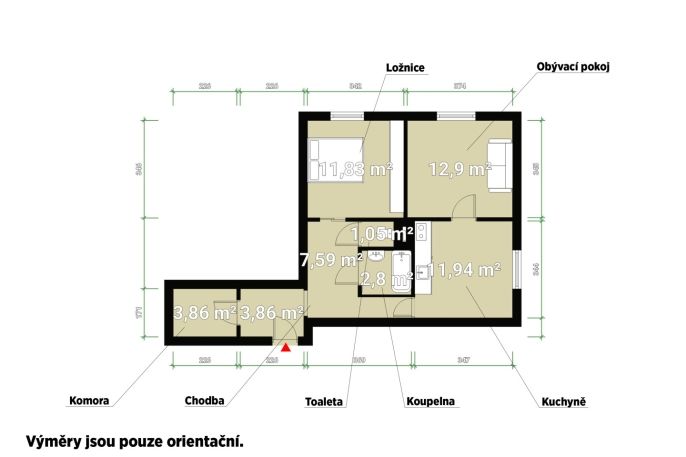 Prodej, Byt 2+1, Plzeň